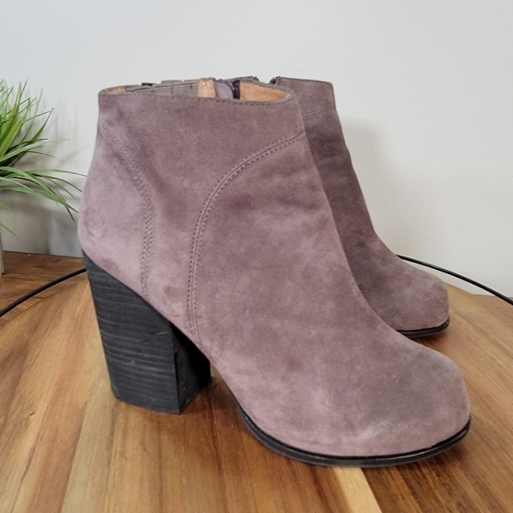 Jeffrey Campbell Hanger Suede Ankle Boots Chunky Heel Size 9 - Picture 3 of 17